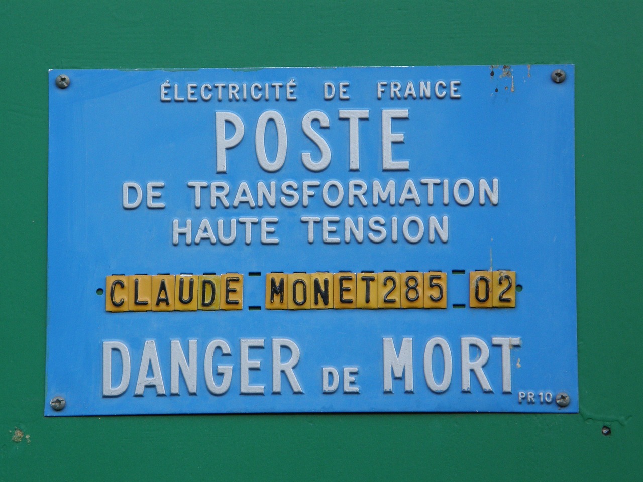 french sign danger free photo