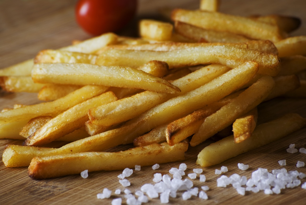 french fries salt food free photo