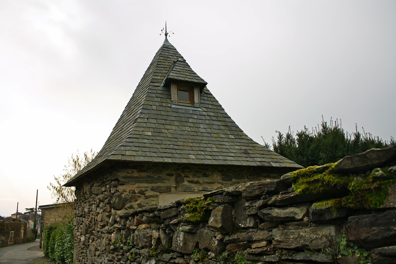 french pigeonnier folly slated roof free photo