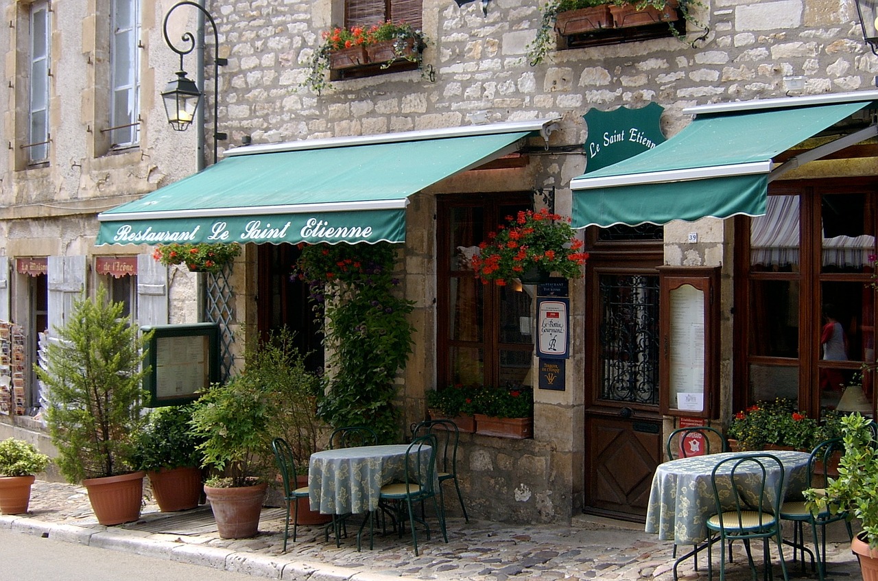 french restaurant french village france free photo