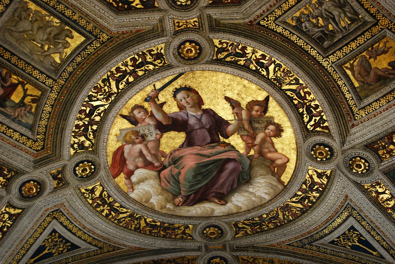 fresco vatican ceiling free photo
