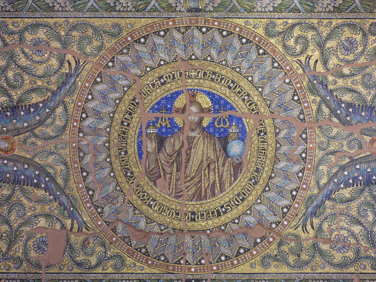 frescoes decorating the vault free photo