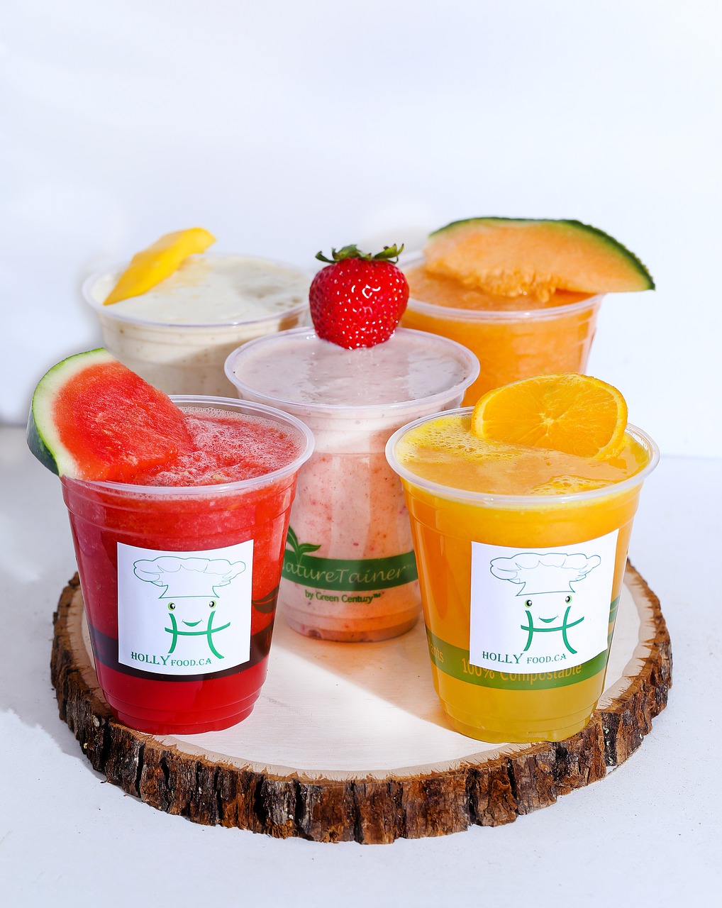 fresh holly food's smoothies strawberry banana free photo