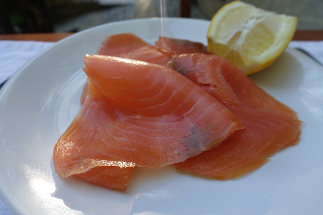 fresh smoked salmon salmon fish free photo
