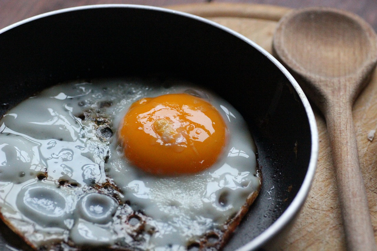 fried egg pan free photo