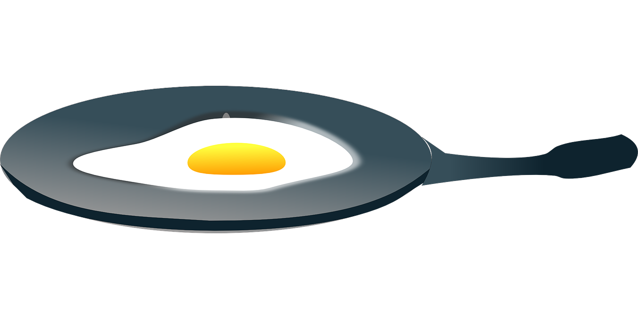 fried egg pan egg free photo