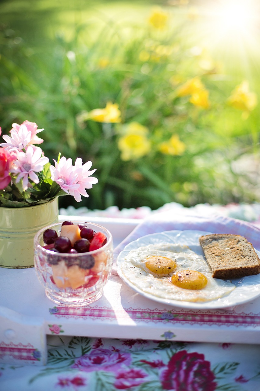 fried eggs toast breakfast free photo