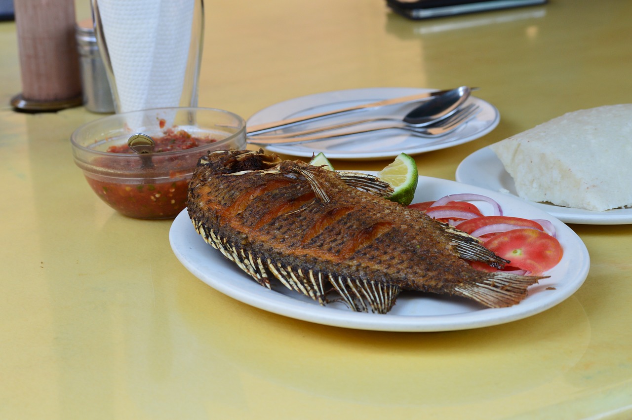 fried fish kenyan food nairobi restaurant free photo