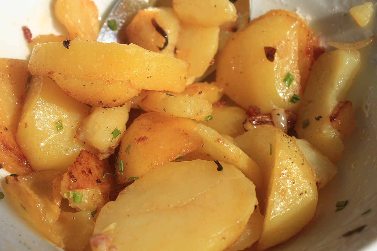 fried potatoes potato supplement free photo