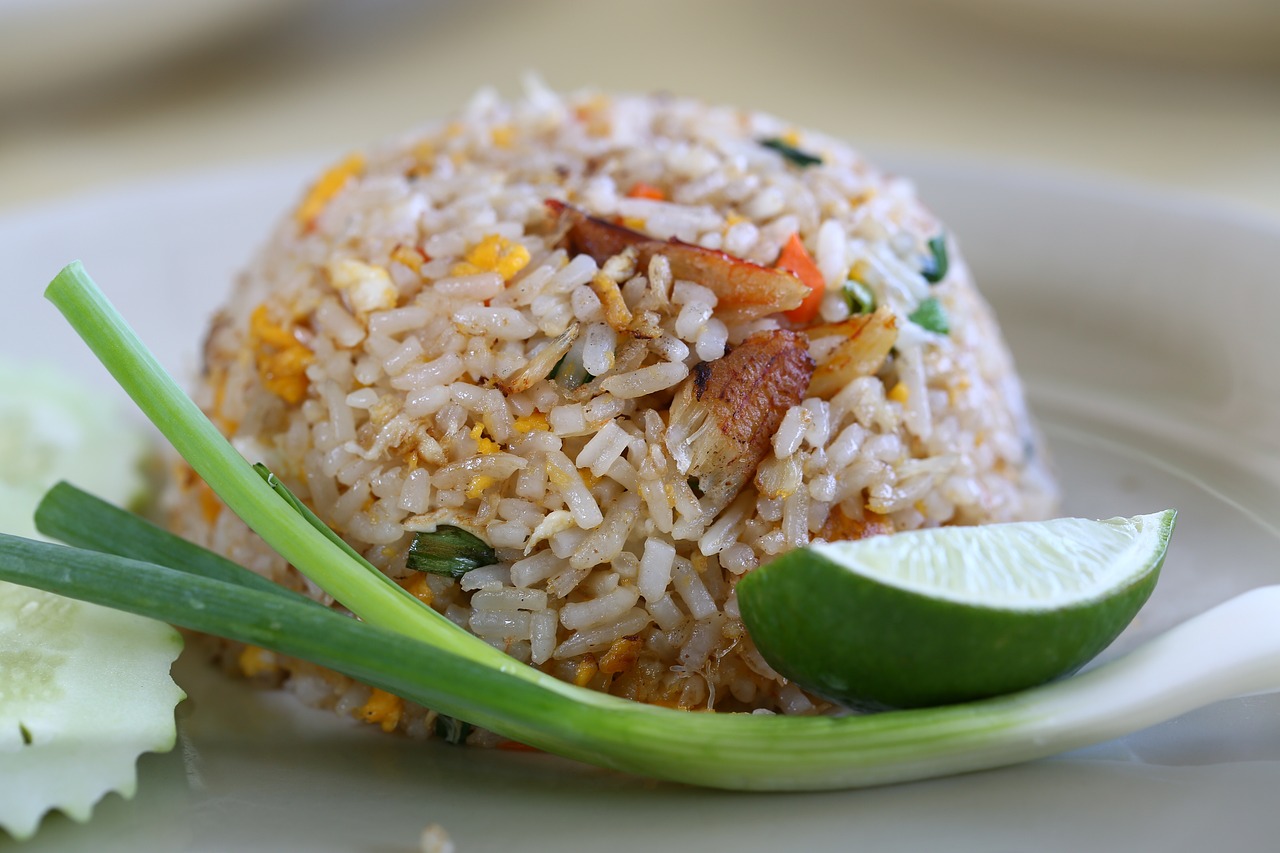 fried rice thai food thai cuisine free photo