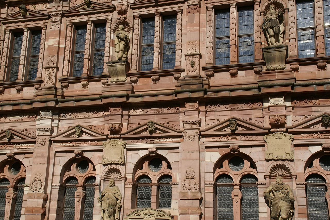 friedrichsbau castle heidelberg free photo