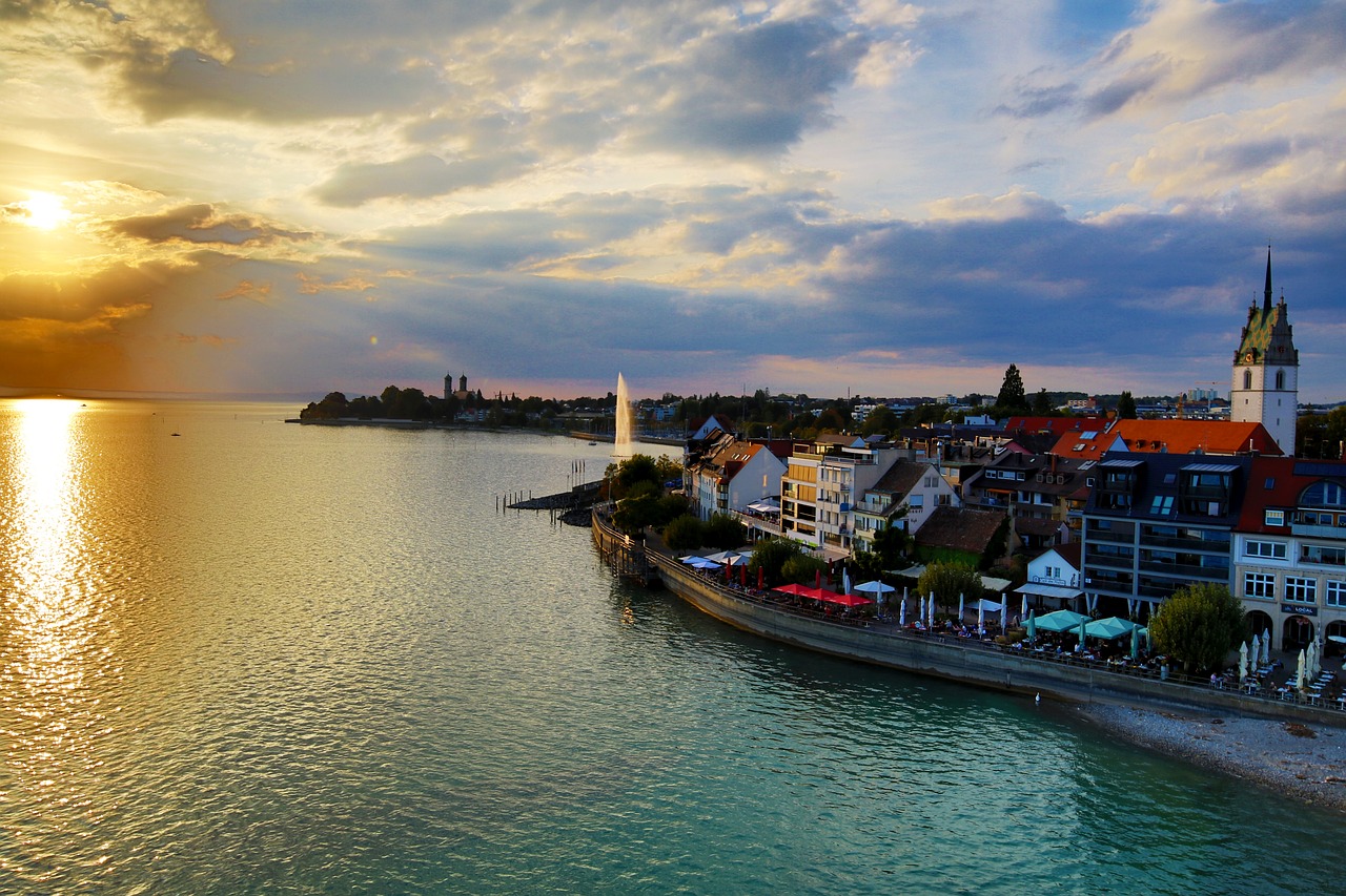 friedrichshafen  city  water free photo