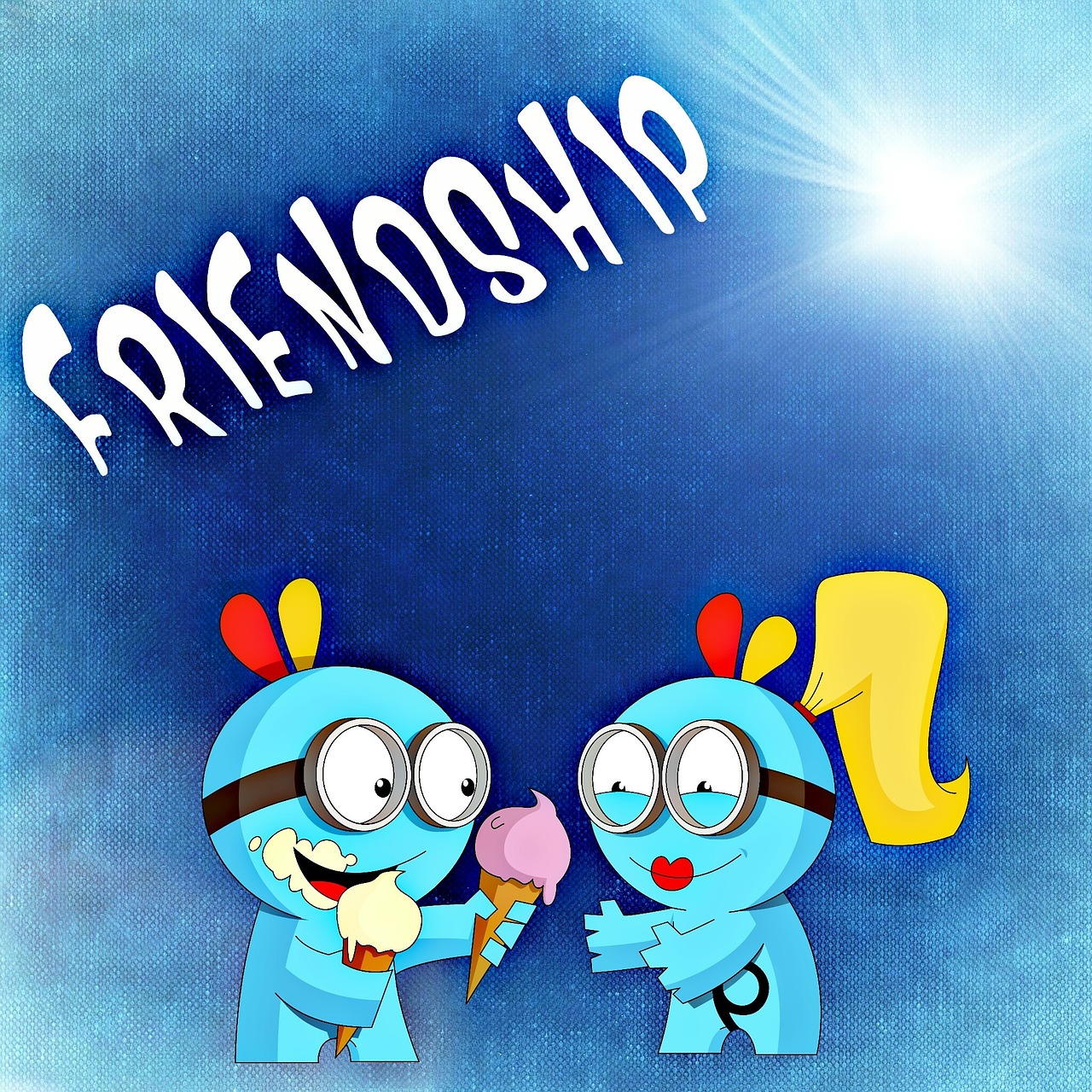 friendship comic couple free photo