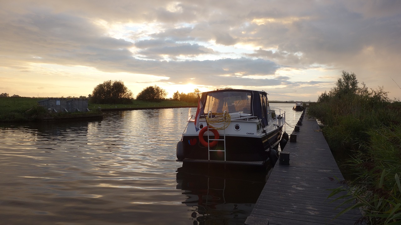 friesland water boat free photo