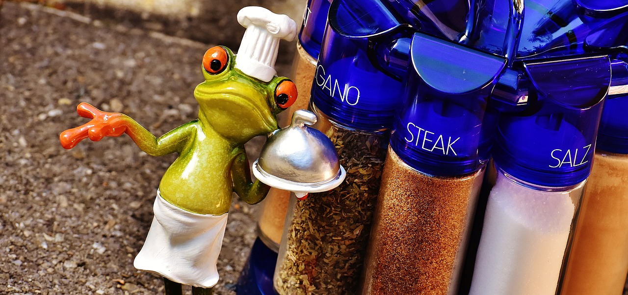 frog cooking spices free photo