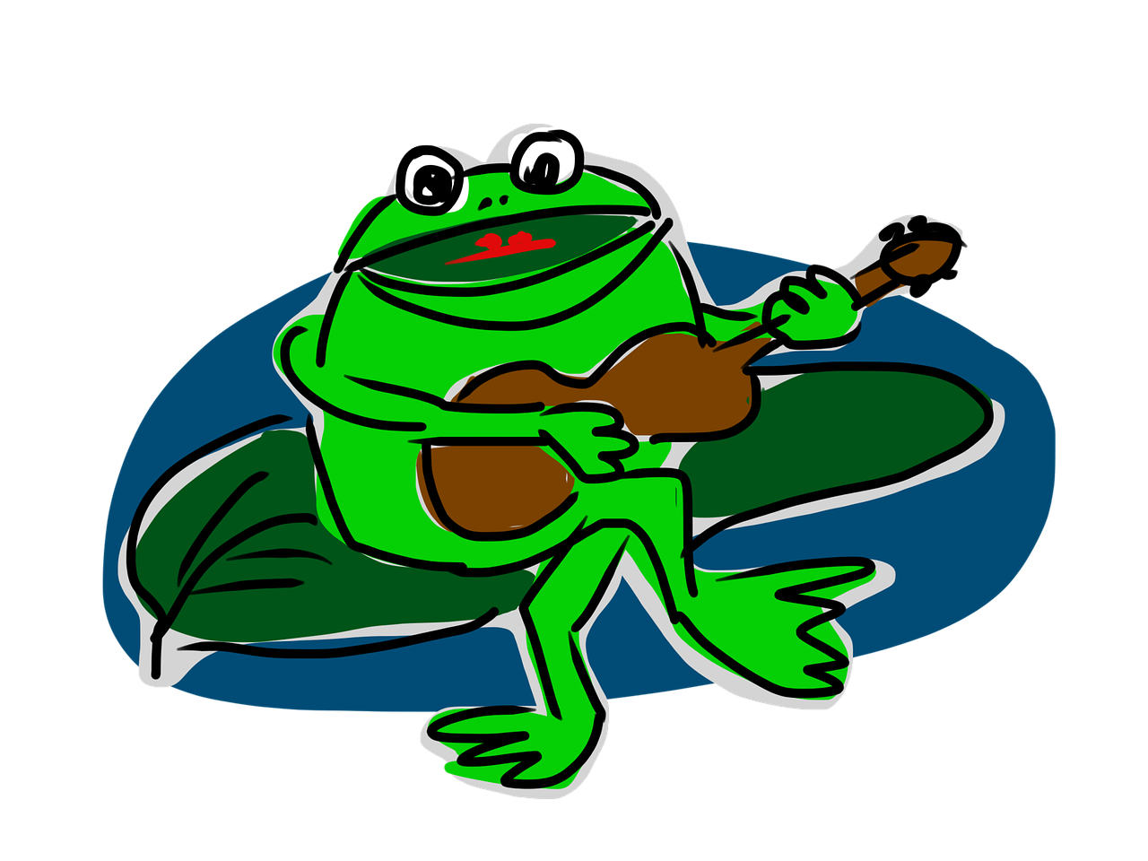 frog guitar music free photo