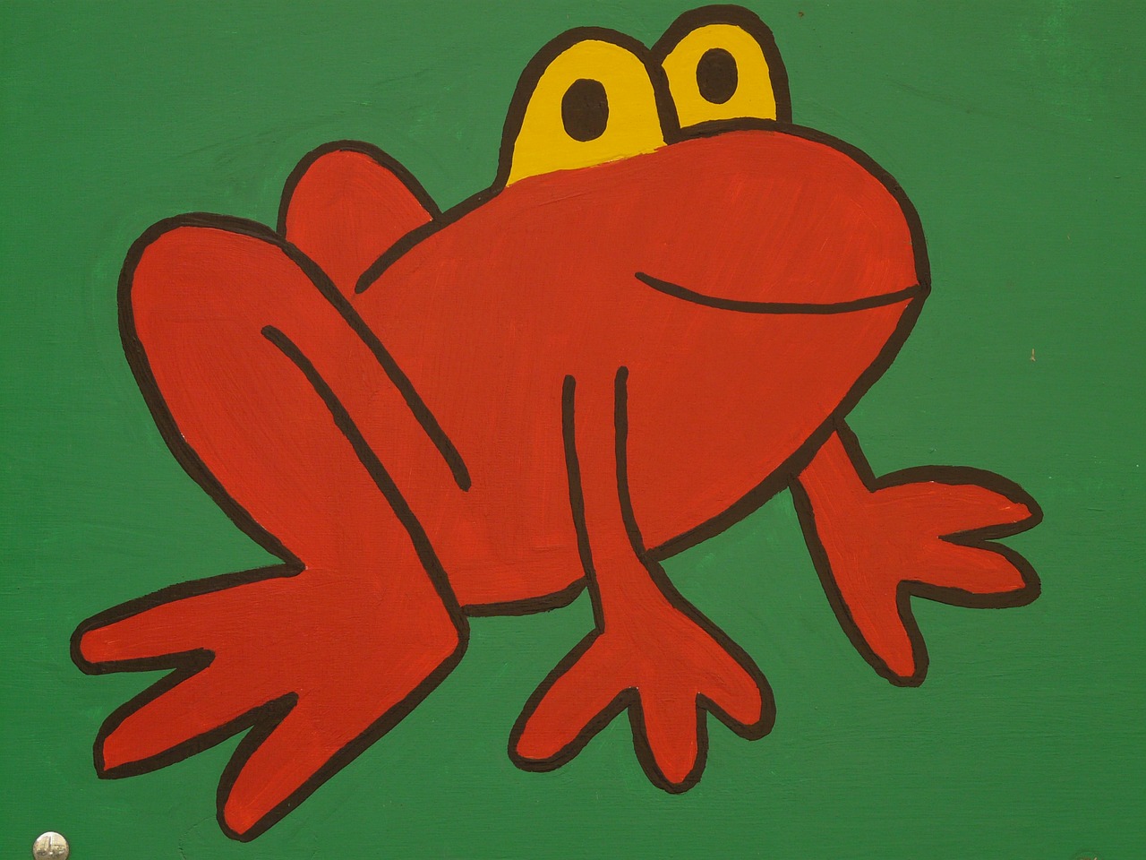 frog cartoon character drawing free photo