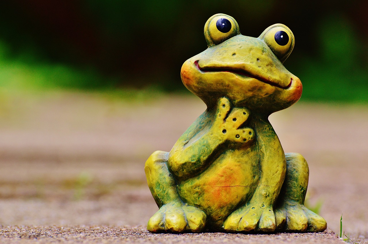 frog figure funny free photo