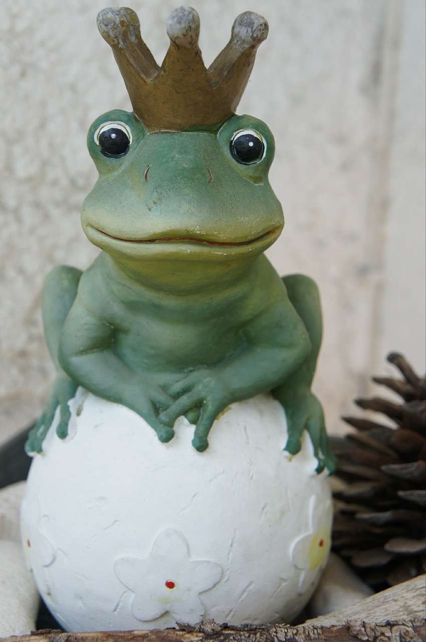 frog prince figure frog free photo