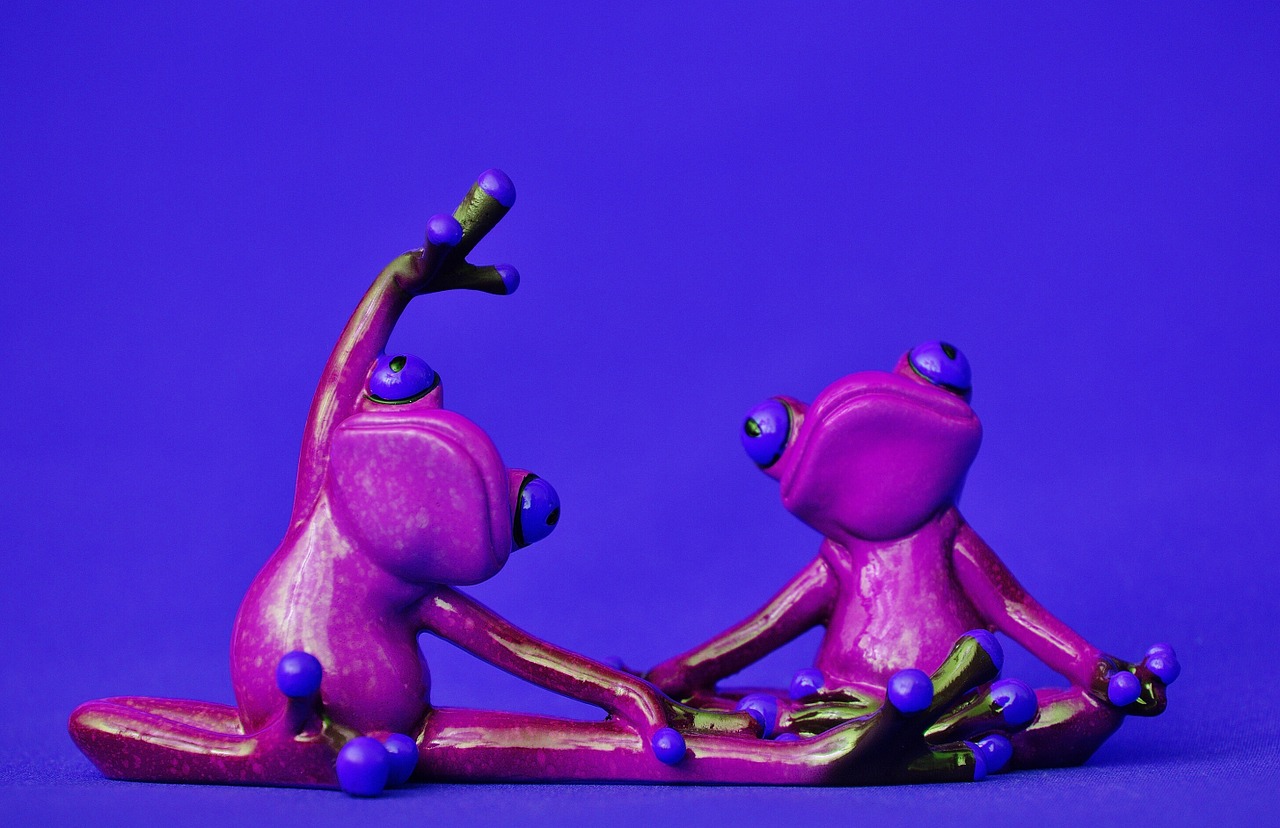 frogs figure yoga free photo