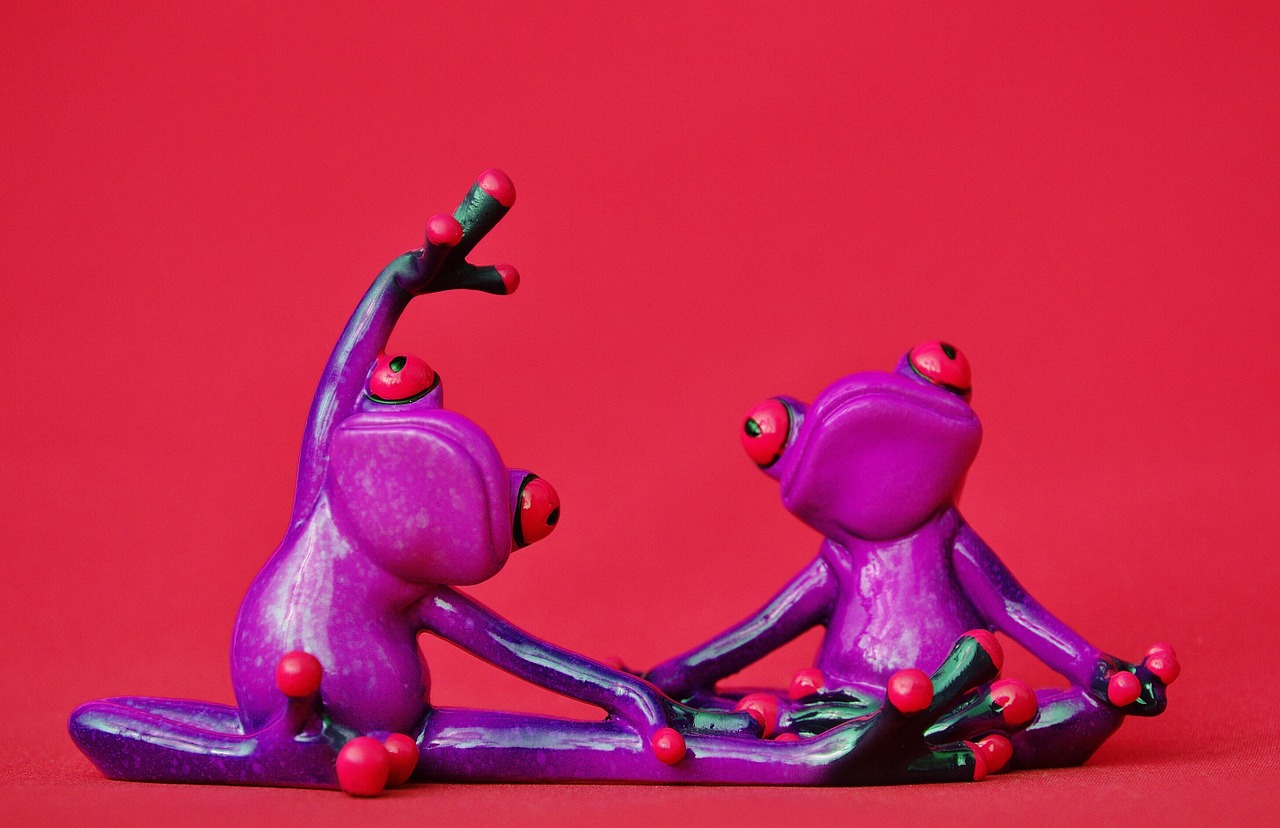 frogs figure yoga free photo