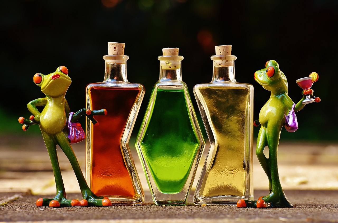 frogs beverages bottles free photo