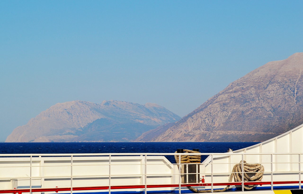 from the boat seascape blue free photo