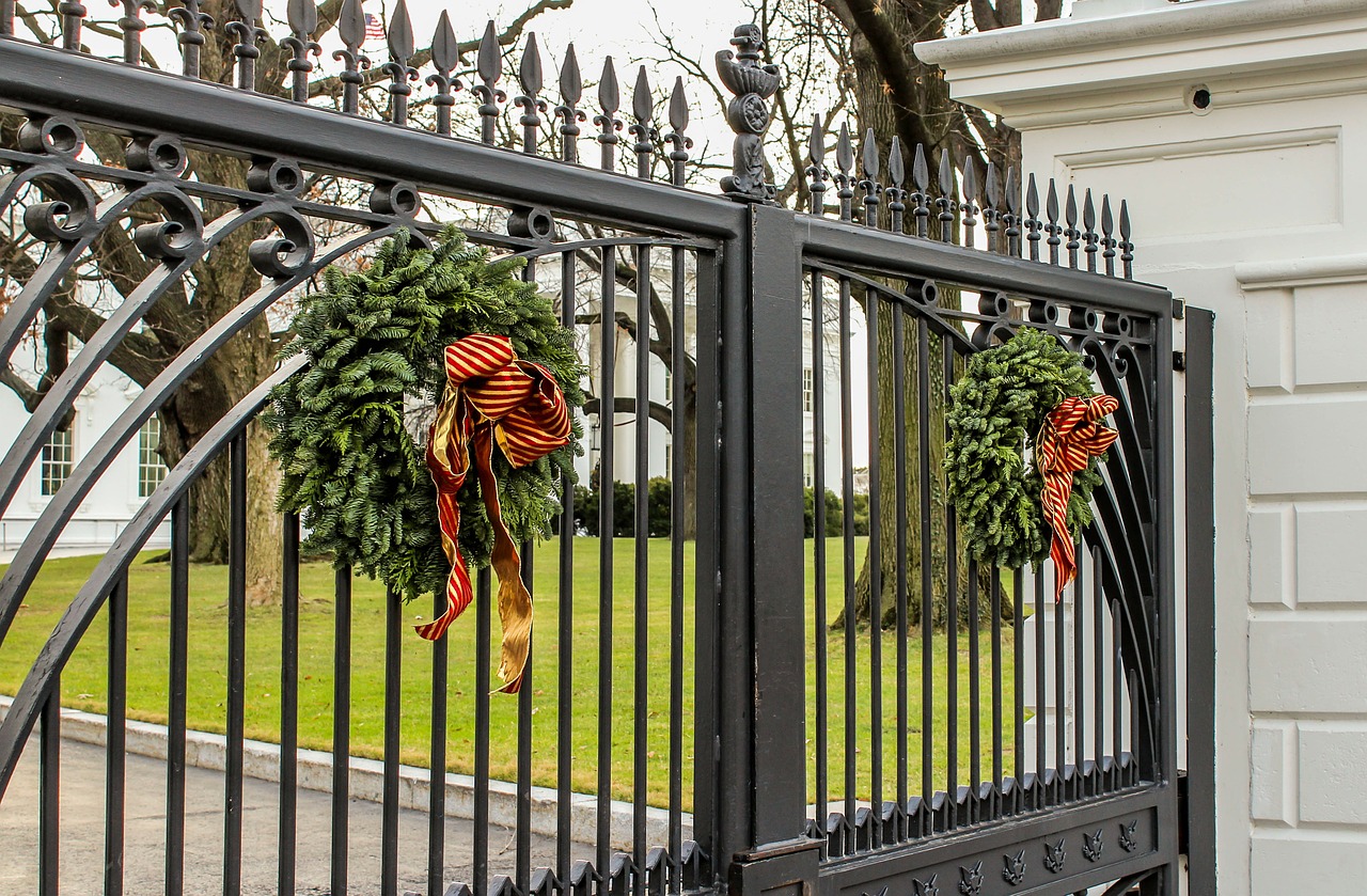 front gate the white house washington dc free photo