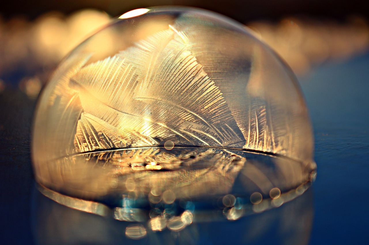 frost blister soap bubble frozen free photo