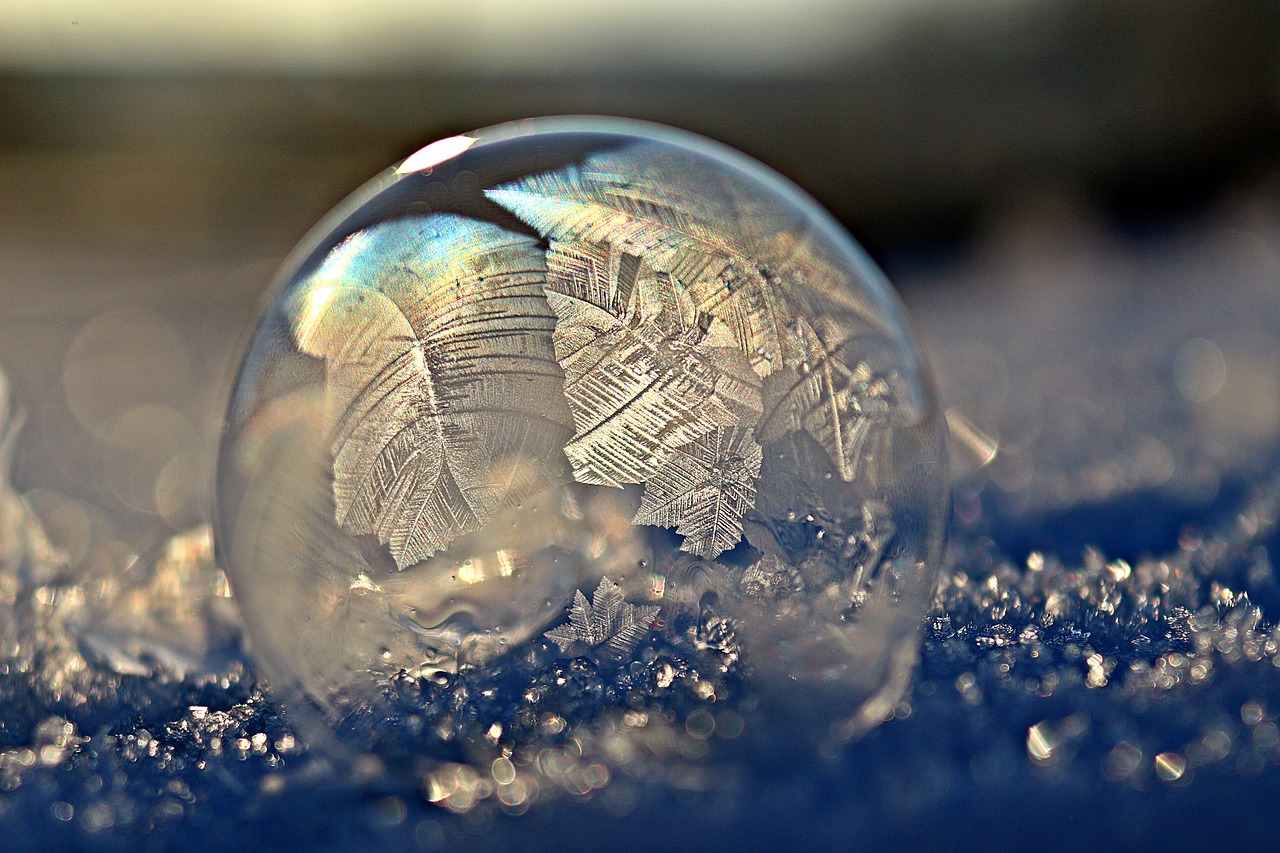 frost blister soap bubble ball free photo