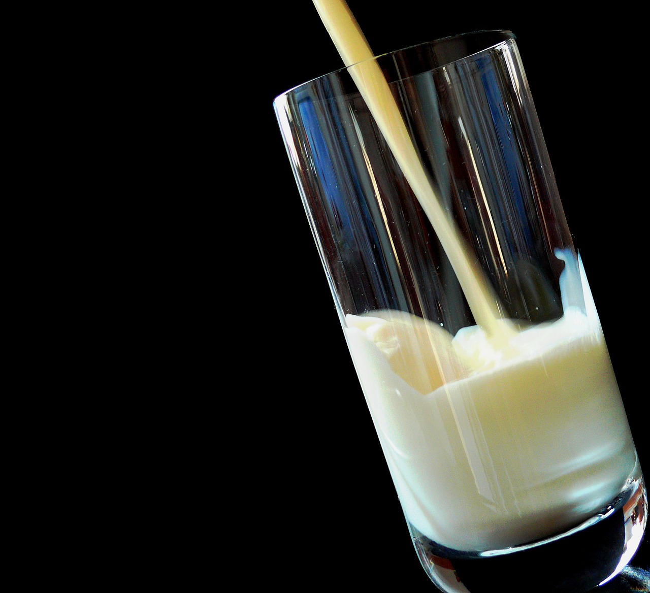 frosted glass glass of milk milk free photo