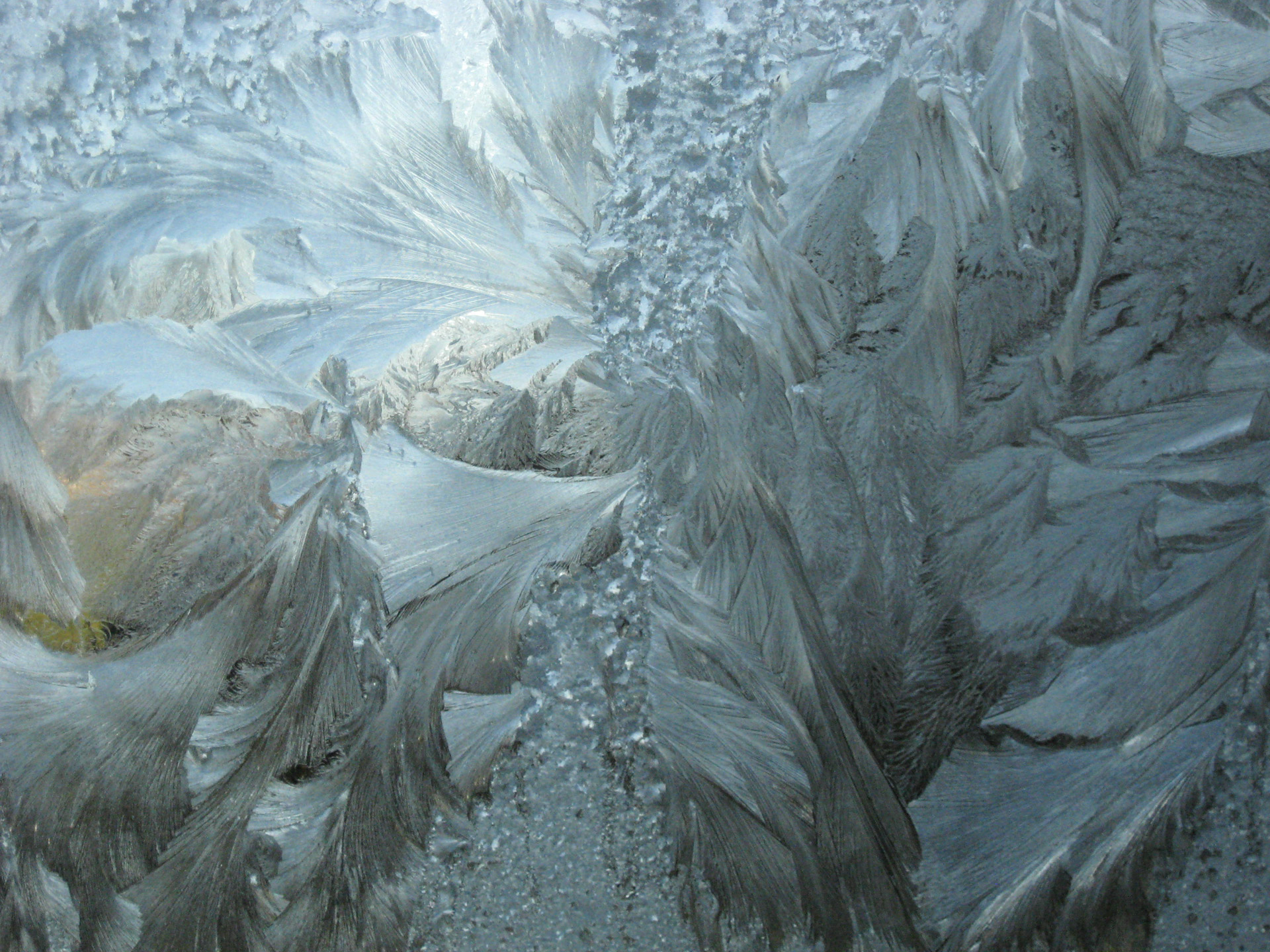 frosty icy window free photo