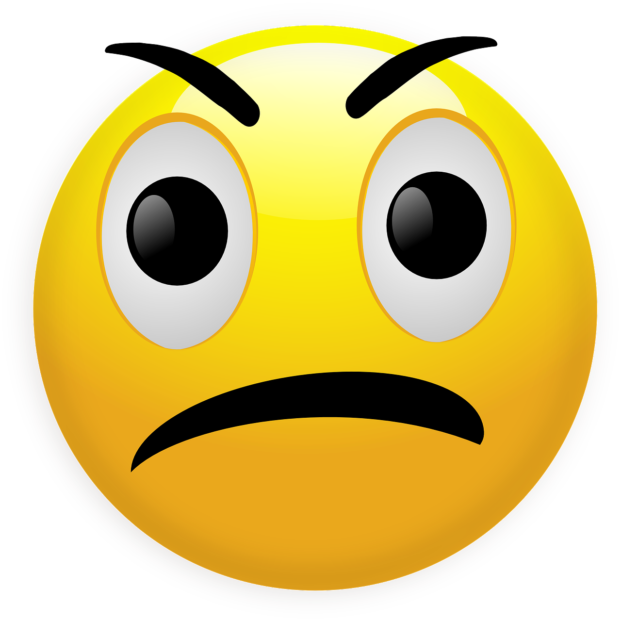 frowning smiley emoticon free photo