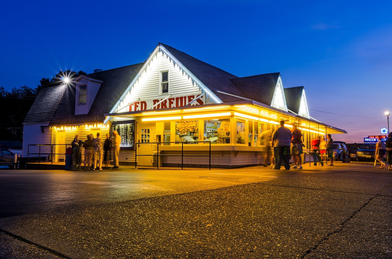 frozen custard store ice cream tasty free photo