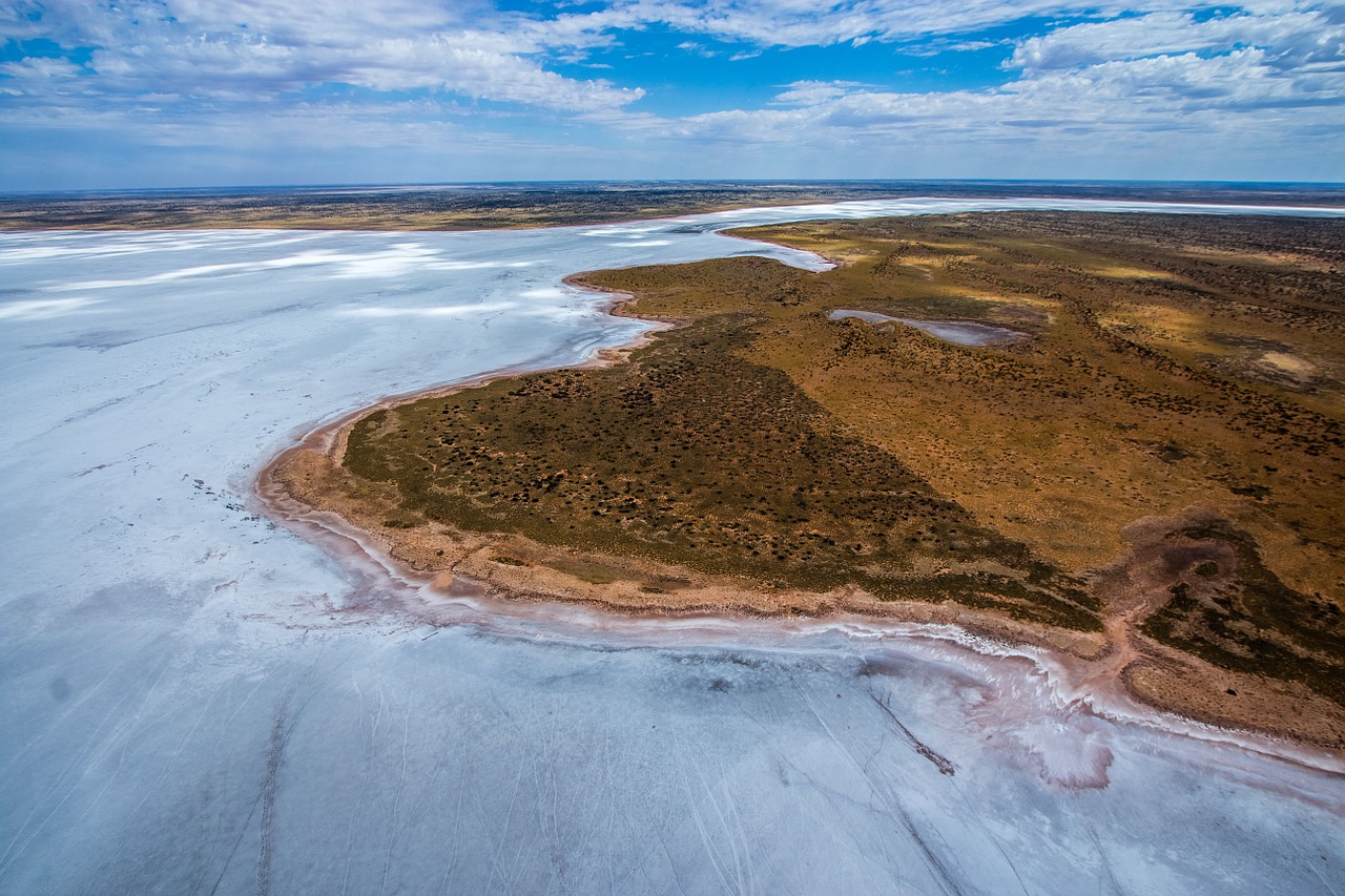 frozen lake aerial view frozen free photo