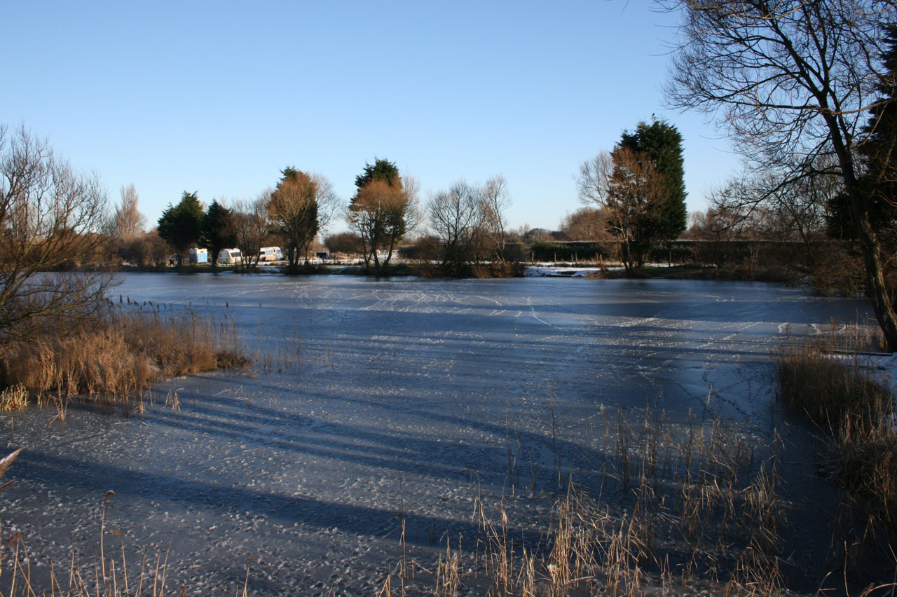 frozen lake winter free photo