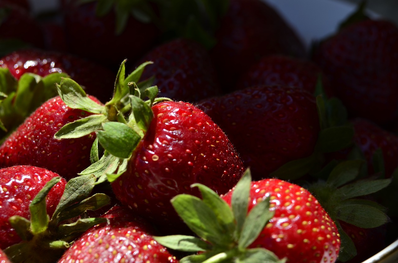 fruit fruits strawberry free photo