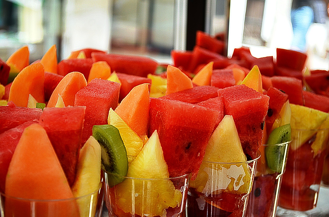 fruit melon fruit cocktail free photo