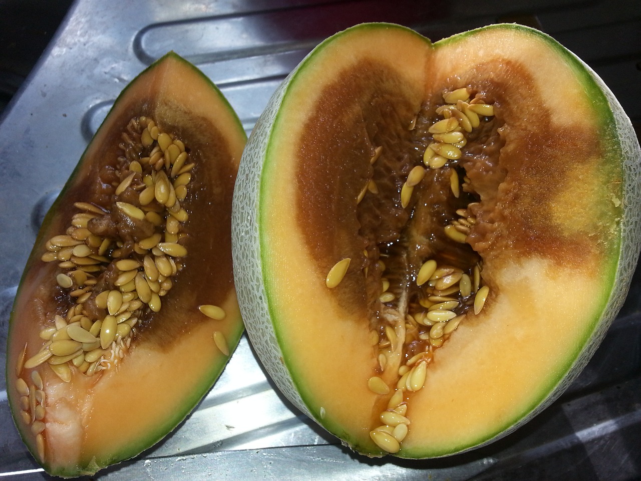 fruit rotten melon free photo