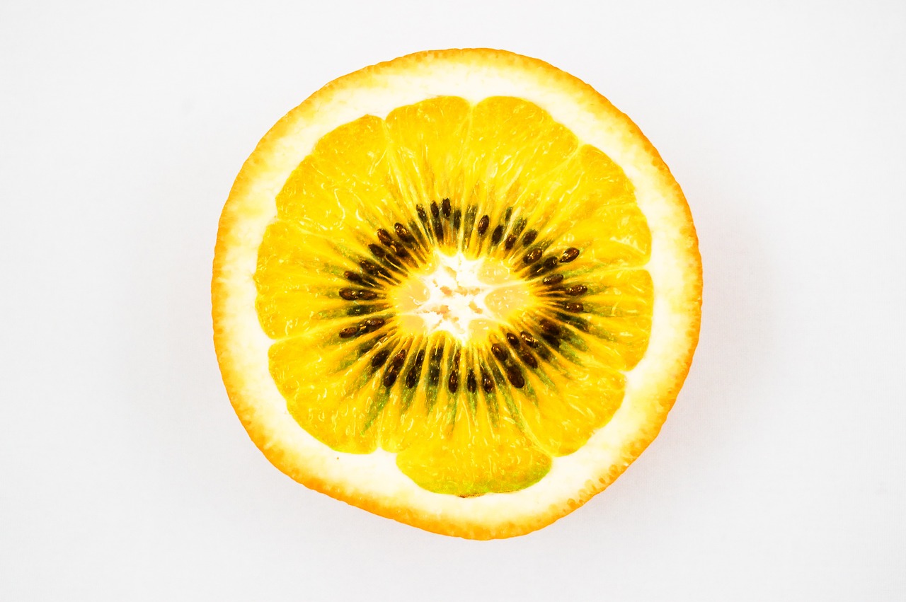 fruit orange kiwi free photo