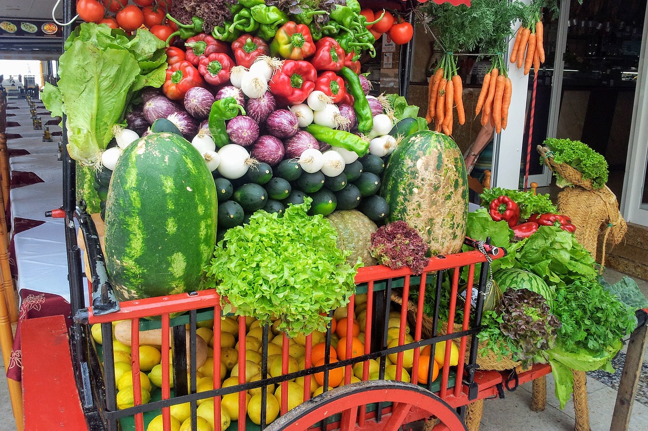 fruit cart melon free photo