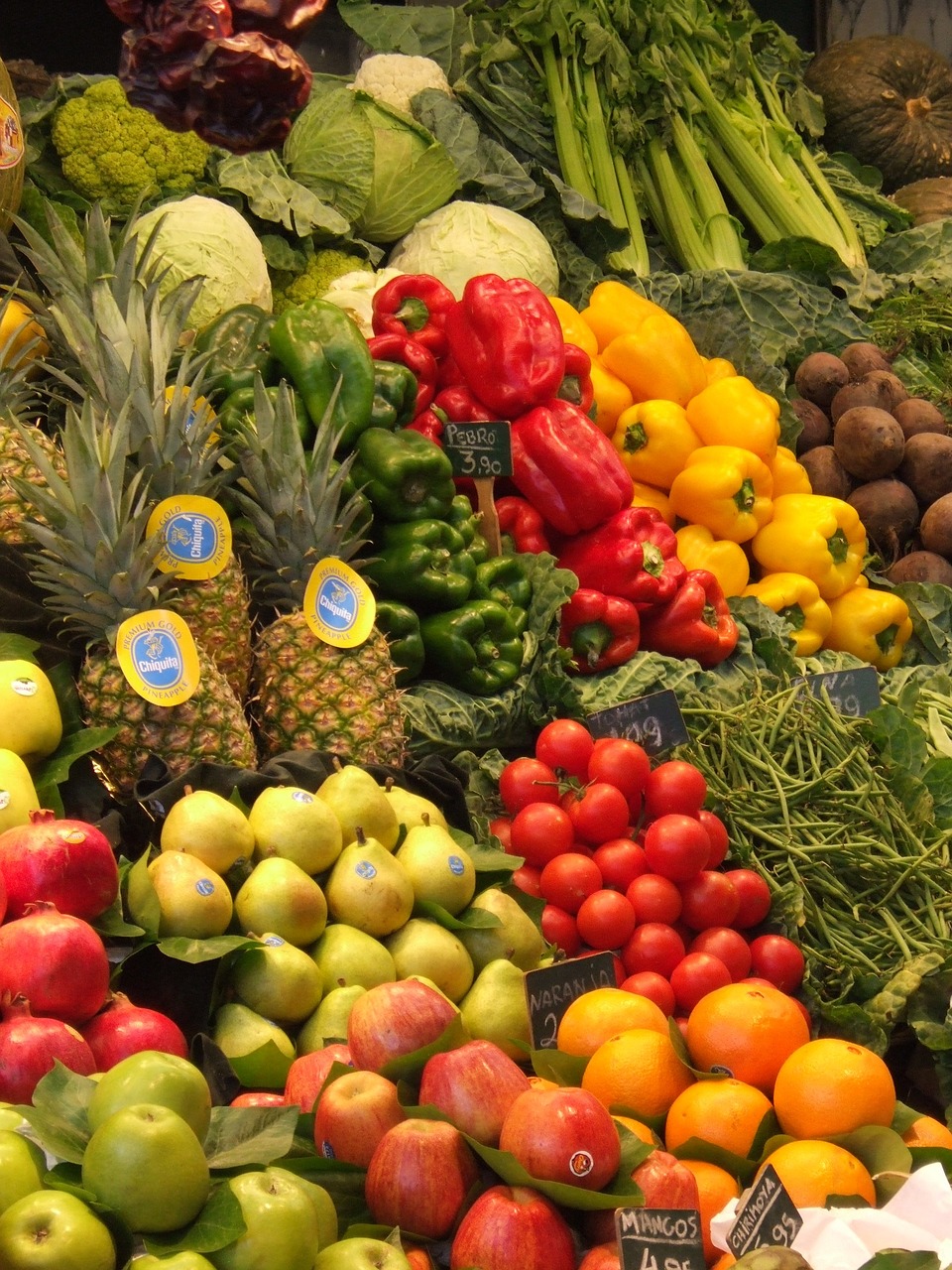 fruit vegetables market free photo