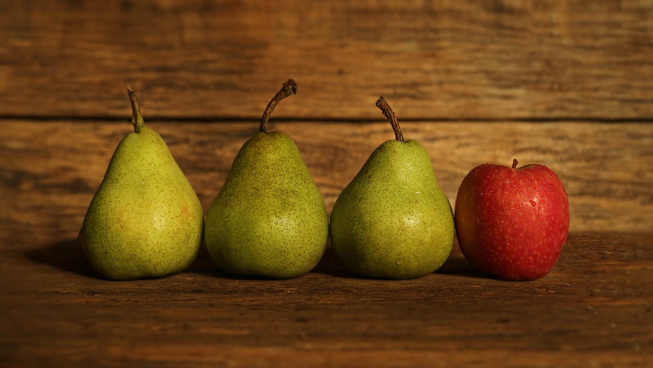 fruit pears apples free photo