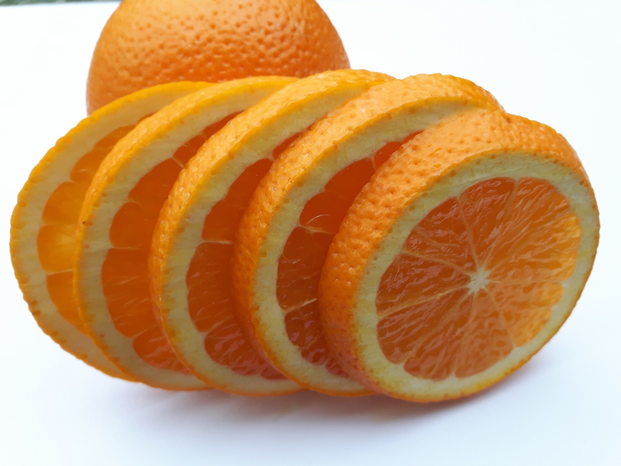 fruit oranges white free photo