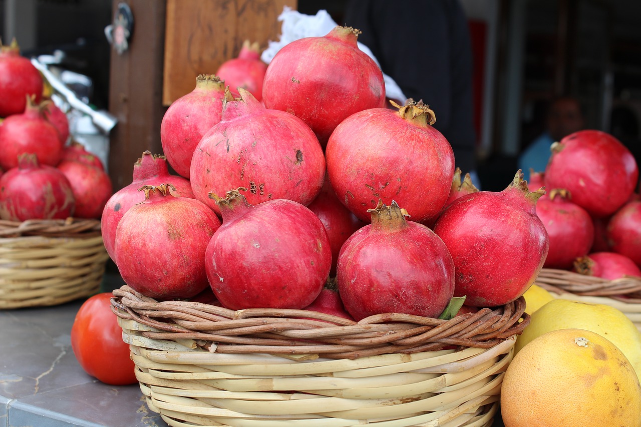 fruit red pomegranate free photo