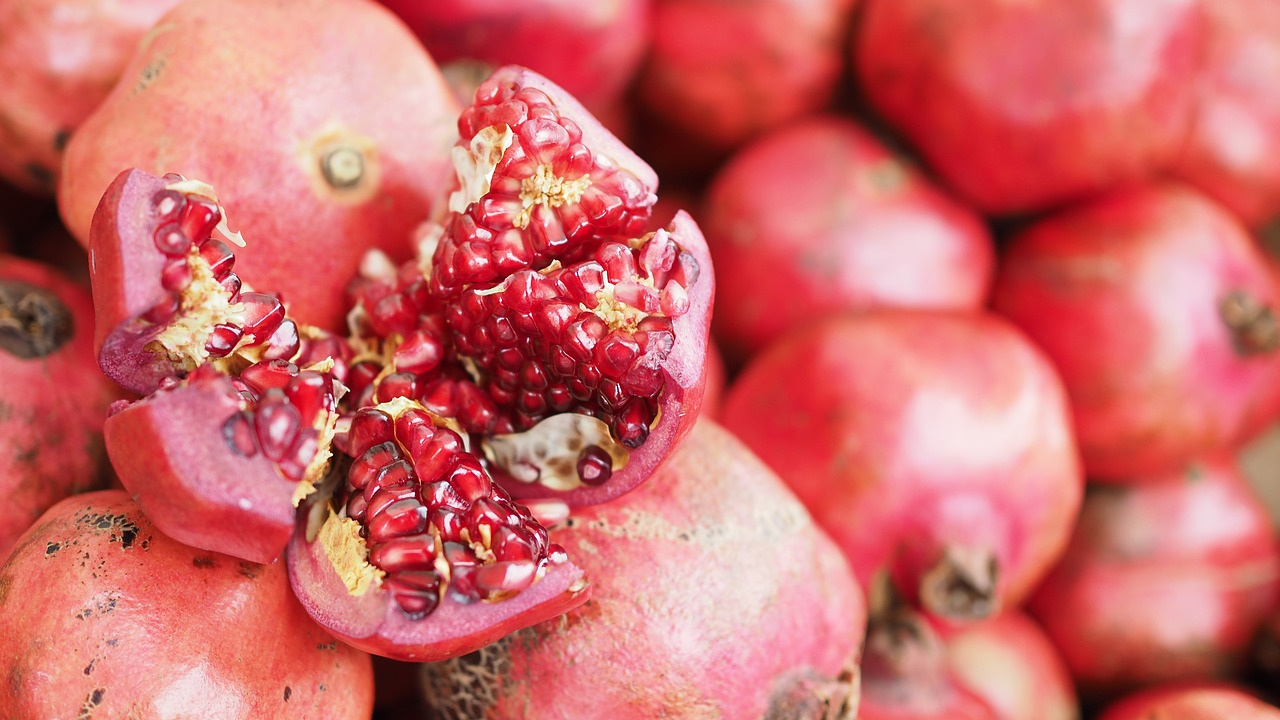 fruit pomegranate food free photo