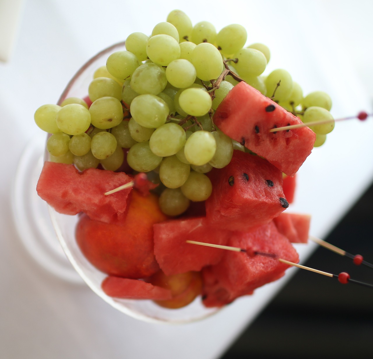 fruit  watermelon  grapes free photo