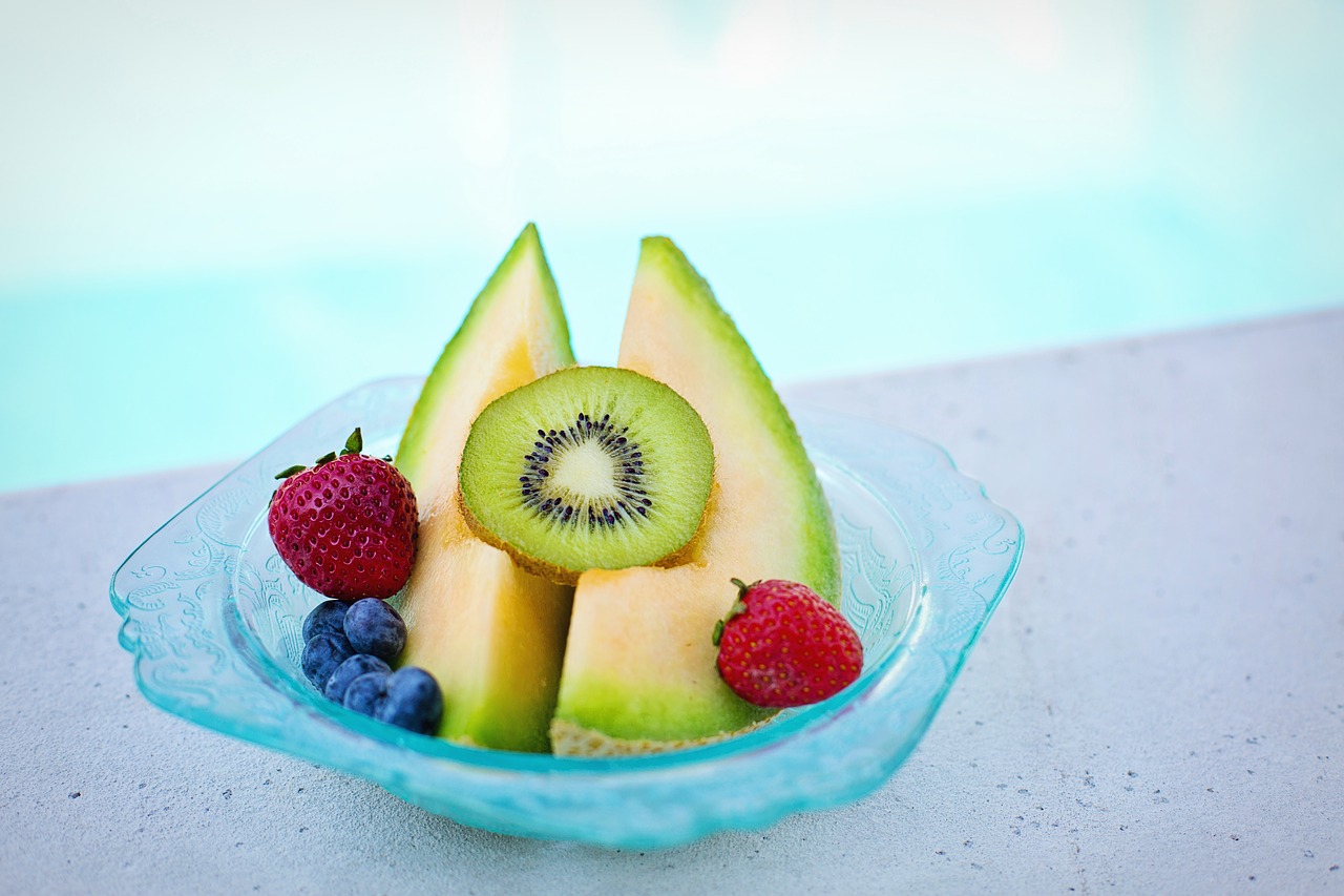 fruit  bowl  poolside free photo