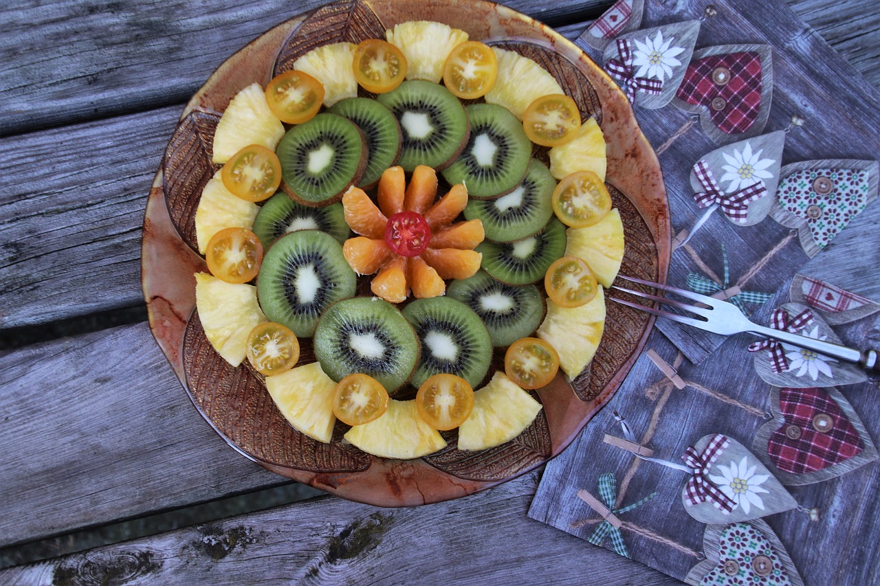 fruit  plate  multicolored free photo