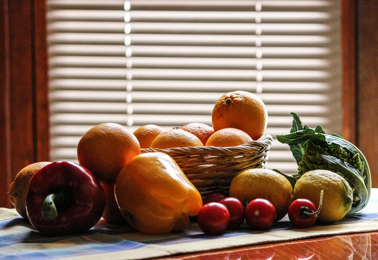 fruit  vegetables  table free photo